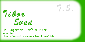 tibor sved business card